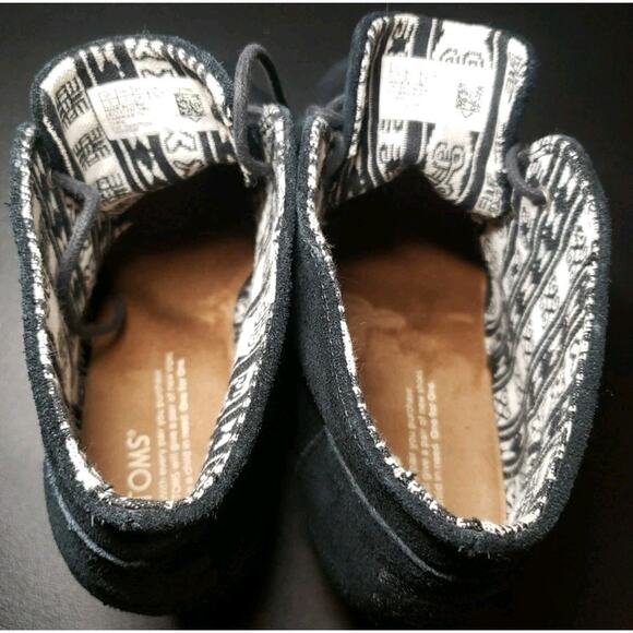 Tom’s Booties Women's 9W Suede Wedge Ankle Boots Shoes - Picture 5 of 7